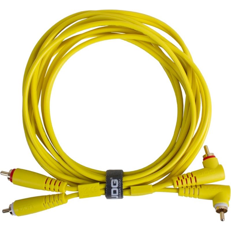 Аудиокабель UDG Set RCA Straight-RCA Angled Yellow 3m (U97005YL)